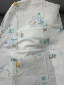 Vintage BABY Crib Fitted Sheet Goldilocks And The Three Bears Fox Nursery Unisex