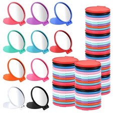 100 Pcs Compact Mirrors Bulk Gifts Mini Vintage Pocket Mirrors for Purse