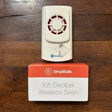 SimpliSafe 105 Decibel Wireless Siren 1st Generation NEW