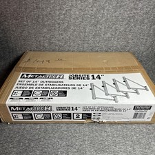 Metaltech I-CISO4NCAS Jobsite Series 14" Outriggers Set of 4 Yellow NEW OPEN BOX
