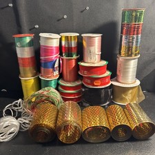 Large Lot Of 23 Spools Various Lengths Of Used Ribbon See Pictures  Description