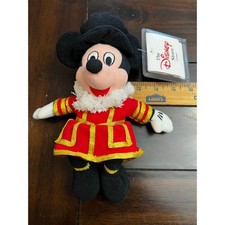 Disney Store Beefeater Mickey Mouse Mini Bean Bag Plush Toy New With Tag