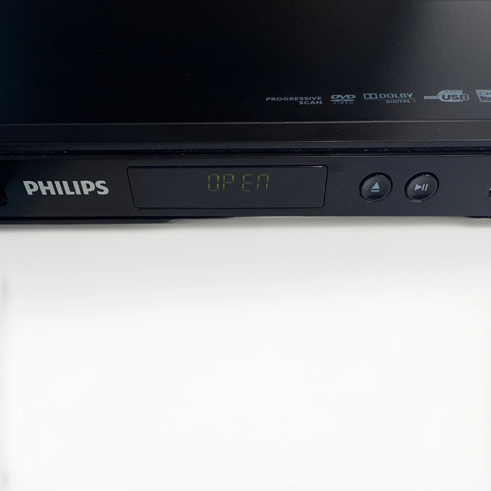 Reproductor de DVD Phillips de escaneo progresivo HDMI modelo DVP3560/F7 probado con control remoto Foto 3 de 4