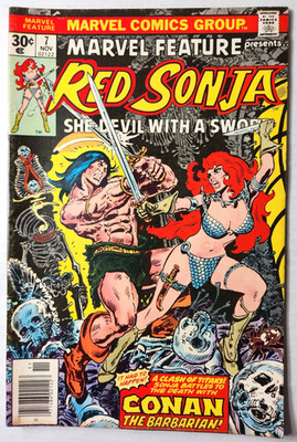 Marvel Feature Presents Red Sonja She-Devil With A Sword 1976 Comic #7 6.0 F