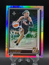 A'ja Wilson 2025 Panini Donruss WNBA Holo #82 Aces