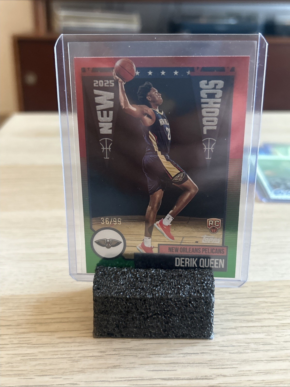 2025-26 Topps - New School Derik Queen #NS-13 Green Rainbow /99 (RC)