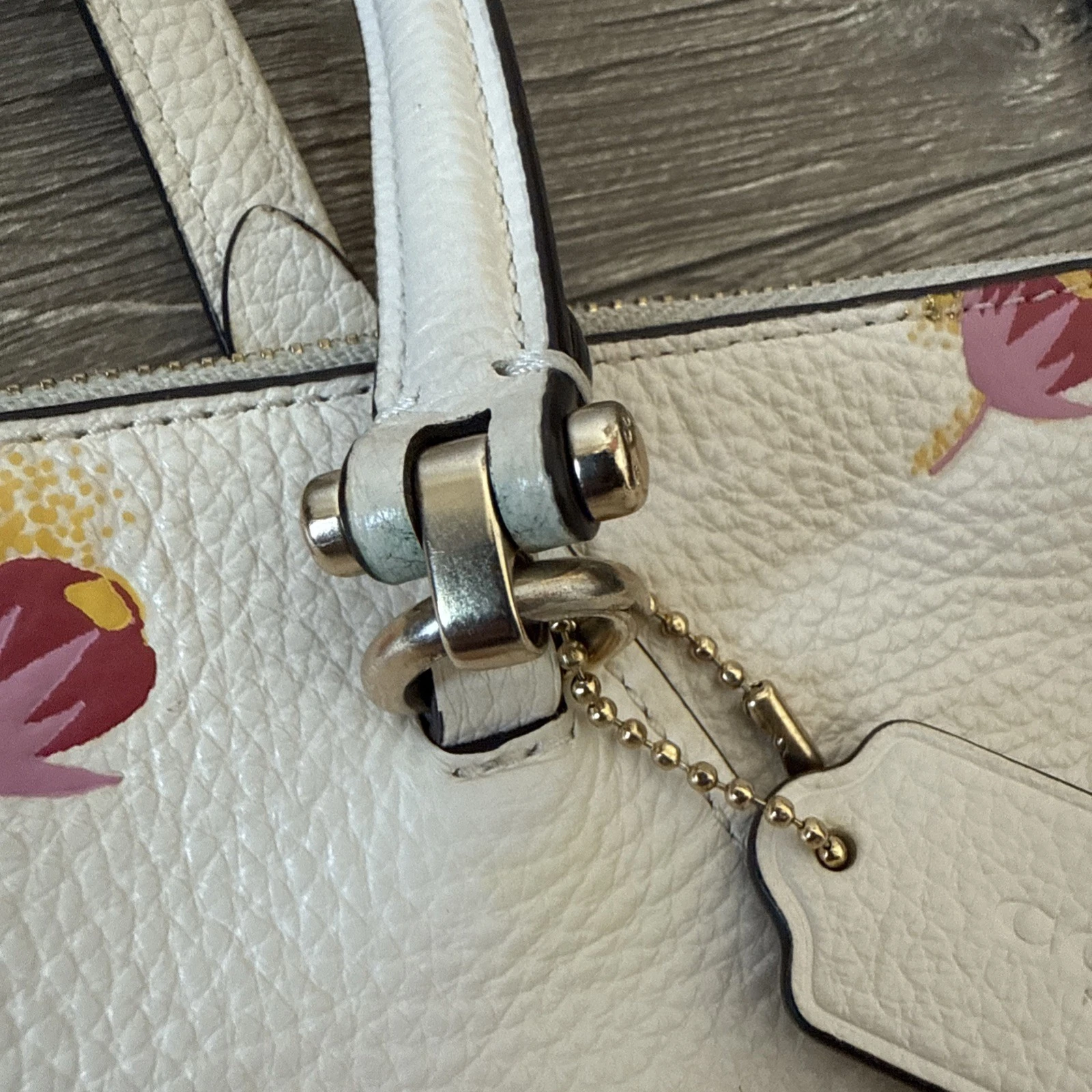 Borsa Coach Prairie originale con stampa floreale pop C5838