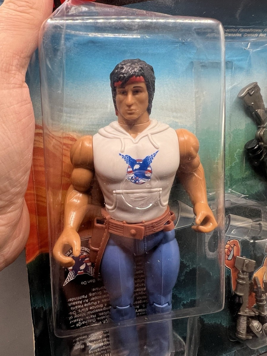 VTG 1986 Rambo Fire Power Rambo Coleco Action Figure MOC Force