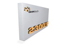 GIRtech Ceramic Fiber Insulation Board 2300F 23.6x12x2 Fireproof Insulating Pane