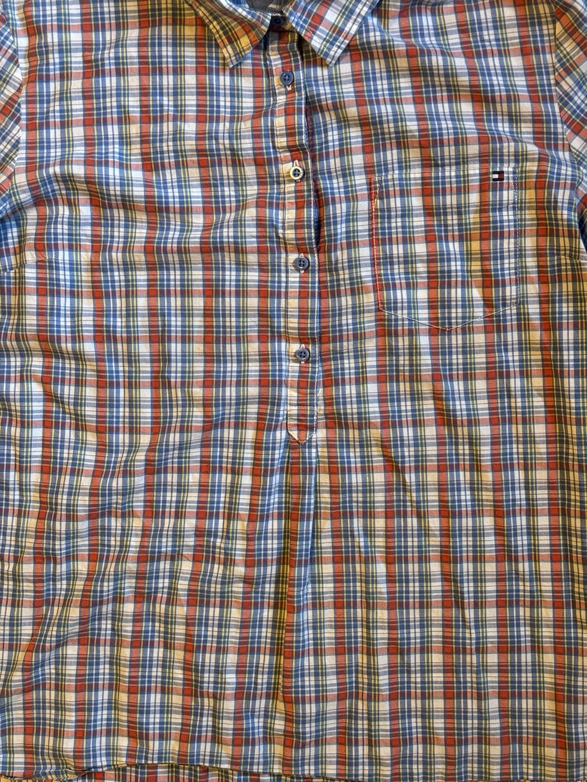 Tommy Hilfiger Checkered Pullover Button Down Shi… - image 5