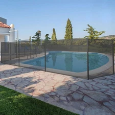 Pool Fence 4'x12/48/72/108' Gate Inground Pool Removable Fences