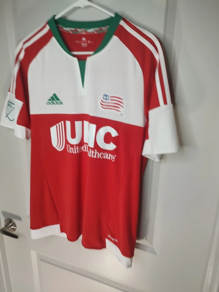 Adidas New England Revolution Mls Soccer Jersey Climacool Men's Size Medium  - Image 2 of 4