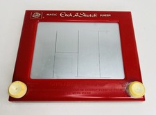 Vtg 1990s Etch A Sketch No. 505 Ohio Art Company Magic Screen Red Works