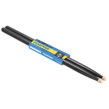 2 Pcs Maple Wood Drumstick Anti Slip Drum Stick 5A Black for Drumming Musical