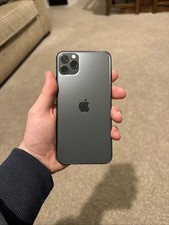 iPhone 11 Pro Max 256GB Unlocked, Frosted Glass Midnight Green