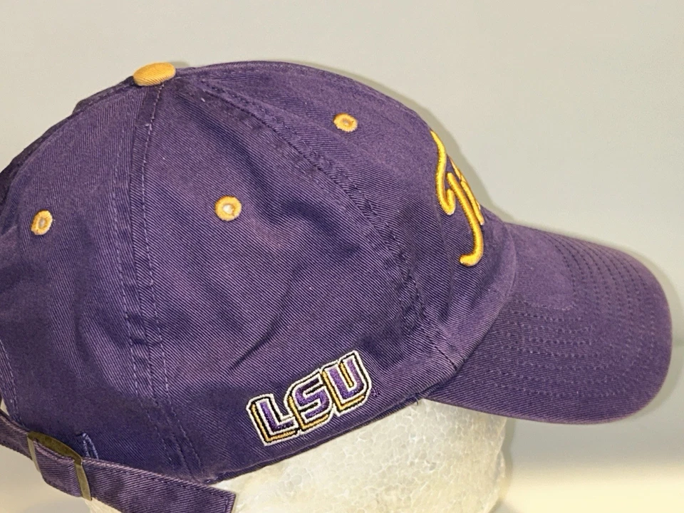 TITLEIST LSU HAT CAP ADJUSTABLE STRAPBACK PURPLE - Image 2 of 4