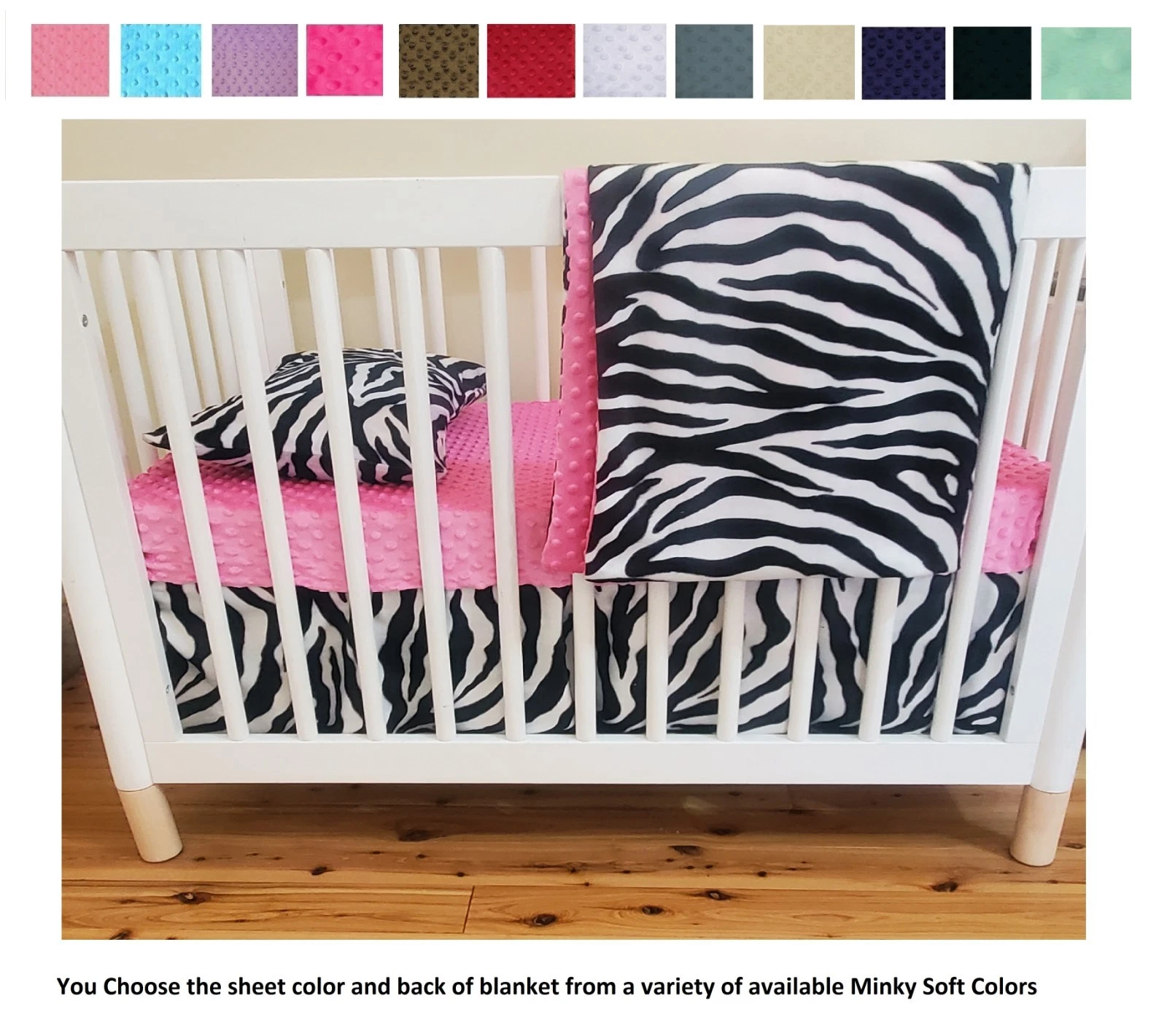 Zebra Print Animal Print Print Baby Bedding Safari Style Zebra Crib Set
Opens in a new window or tab