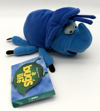 NWT Disney Store A Bug  s Life  Dim  the Blue Beetle Bean Bag Plush Toy