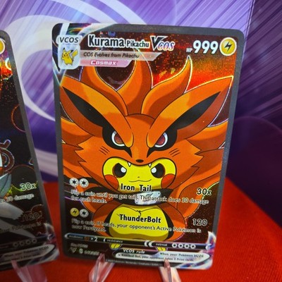 ポケモンカードゲーム Kurama Pikachu V & Rikudo Sennin Pikachu Pikachu RIKUDO SENNIN KURAMA Cute Pokemon Naurto Cosplay Doujin