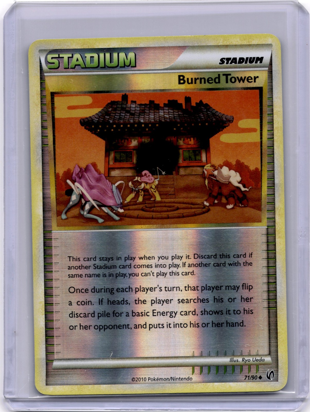 Burned Tower 71/90 Reverse Holofoil - Pokemon Undaunted - LP