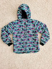 Columbia Omni Heat Multicolor Hooded Winter Ski Coat Size Small Youth Kides