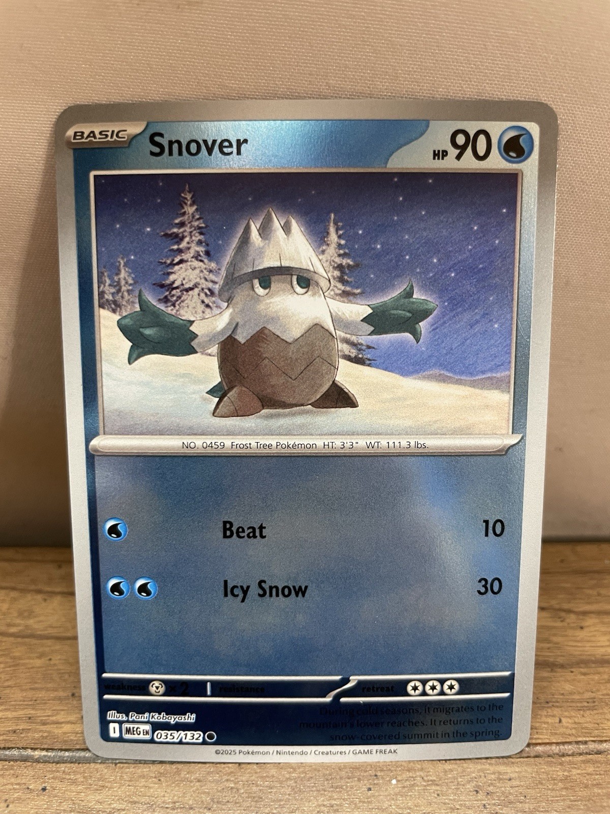 Snover 035/132 Me01: Mega Evolution Reverse Holo