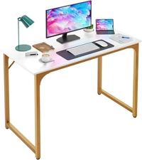 39 Inch Home Office Gaming Desk Modren Simple Style PC Wood and Met