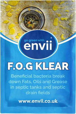 FOG Klear   Strong Drain Odour Remover & Unblocker, Enzyme Drain Cleaner Breaks 