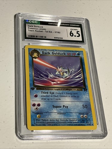 Dark Golduck (1st Edition) graded CGC 6.5 for sale on eBay