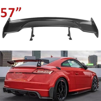 #ad For Audi TT TTRS 57quot; GT Rear Trunk Spoiler Wing Carbon Fiber Color Upper Rear $129.99