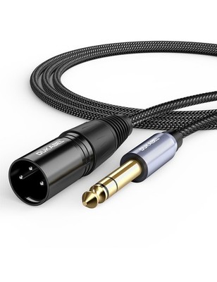 1/4'' TRS to XLR Male Cable, Balanced Interconnect Cords 2.4M Long Patch Cable...