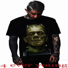 FRANKENSTEIN SCARY MOVIE PUNK ROCK T SHIRTS MEN'S SIZES
