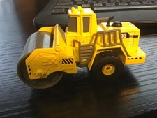 Tonka Hasbro Die-Cast Construction Road Roller 2016 Yellow Steamroller Kids Toy