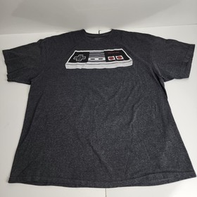 Nintendo Original NES Game Controller Gray Short Sleeve T-Shirt Men's Size XXL