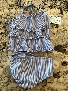 Carter S Baby Girl 2 Piece Bathing Suit Upf 50 Protection 3 Months Blue Nwt Ebay