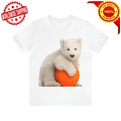 Polar Bear Cute White Bear Bella Canvas cotton T-shirts BE18T/9 Ship Worldwide