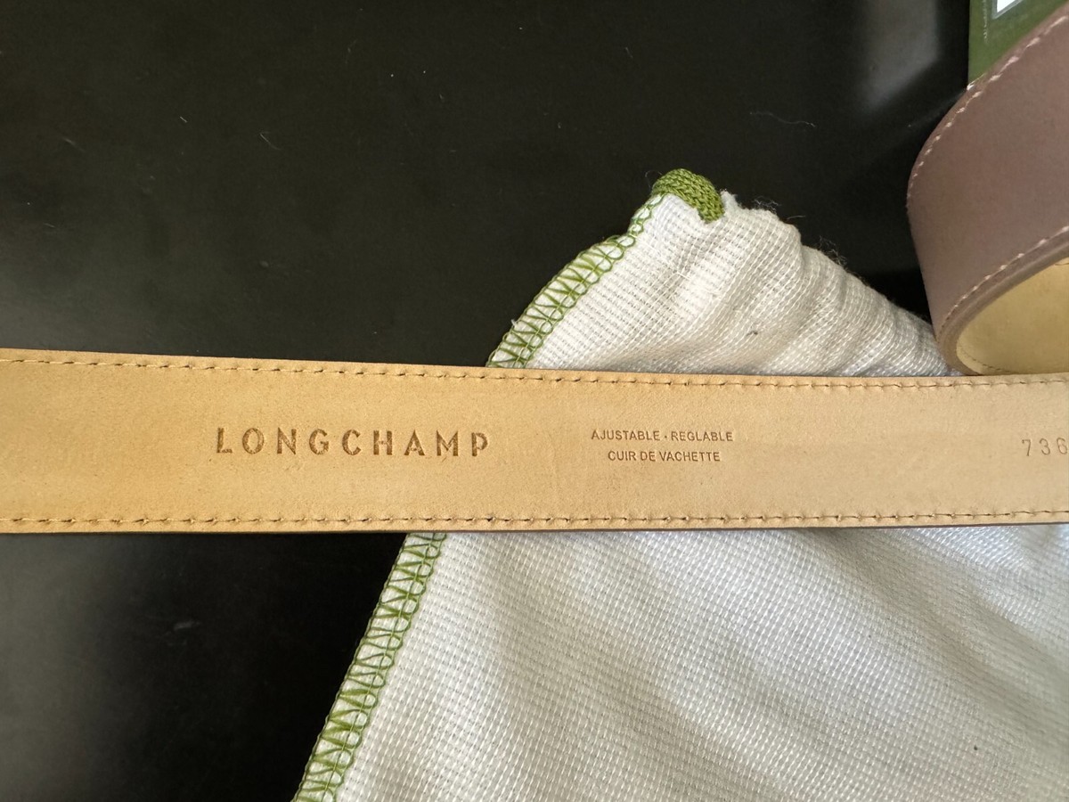 One Size Beige Longchamp Logo Belt Archive Ladies main image 3