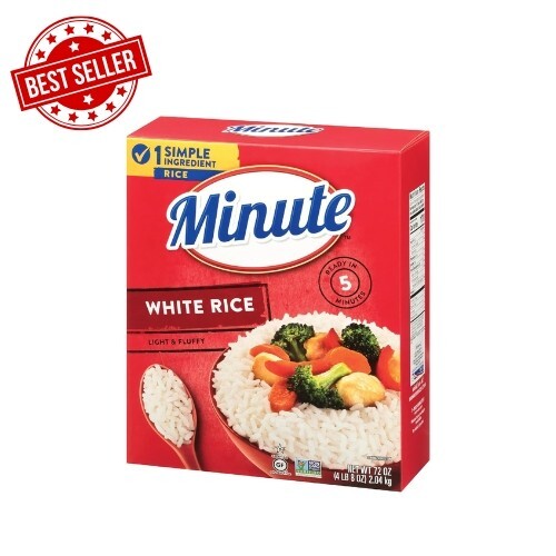 Minute White Rice, Instant White Rice for Quick Dinner Meals, 72-Ounce Box - Picture 1 of 10