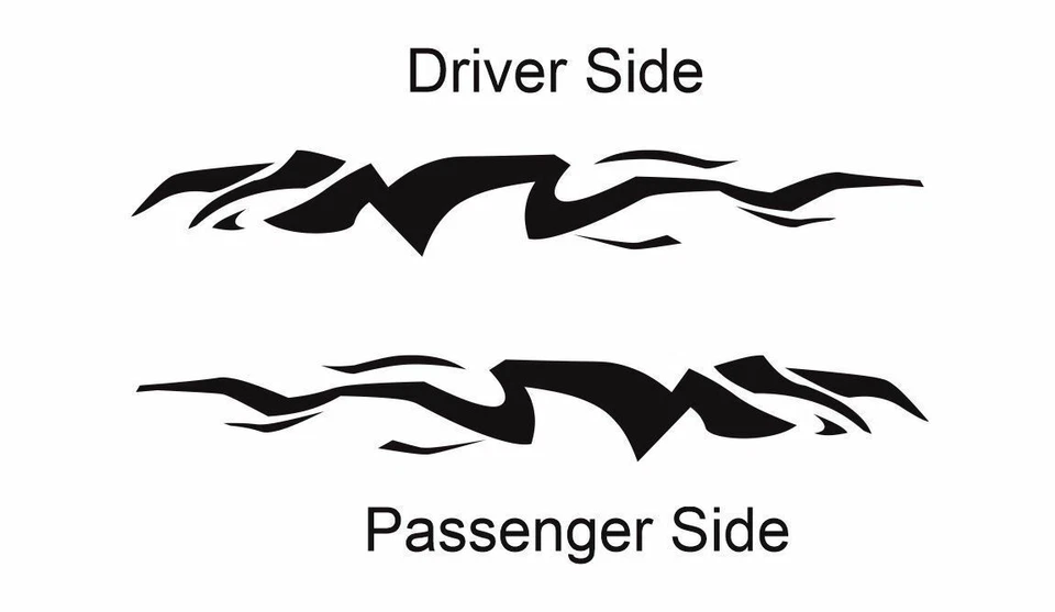 Fiesta Hatchback 3M乙烯基贴纸图形贴花条纹2015福特 — 第 3/4 张图片