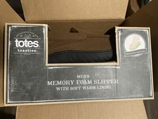 Totes Toasties Memory Foam Non-Skid Comfy Men's Slippers w/ Soft Warm Lining XL