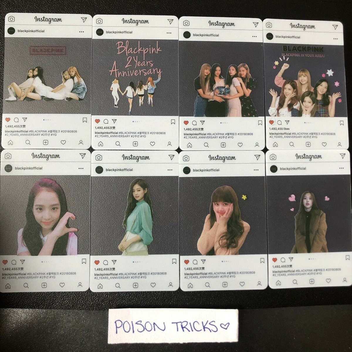 BLACKPINK Official Instagram PHOTOCARD PHOTO CARD SET Lisa Jennie