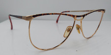 Vintage Giorgio Saint Angelo GSA 01 10 Tortoise Gold Oval Sunglasses FRAMES ONLY