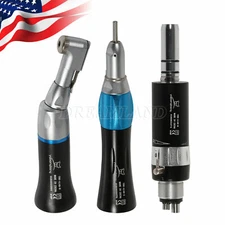 NSK Style Dental Low Speed Handpiece Contra Angle Straight E-type Motor 4H Black