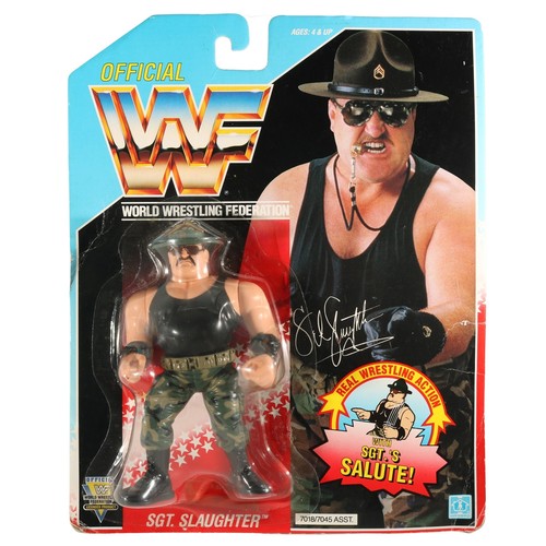 WWF Hasbro-SGT. SLAUGHTER (Series 3) - MOC...