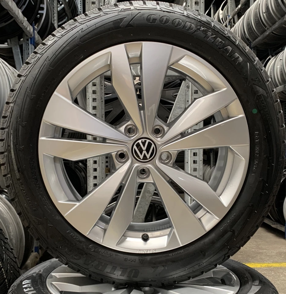 4 Orig VW Winterräder Loen 215/55 R18 95T ID.3 E1 10A071498 1413 - Bild 2 von 3