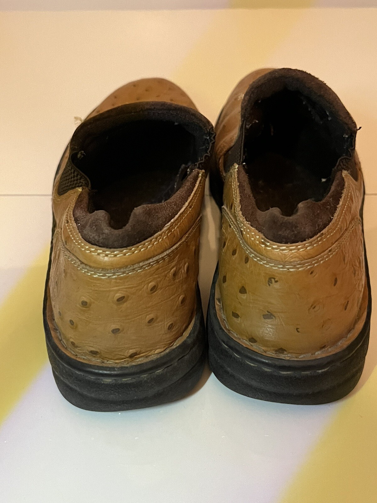 ARIAT Faux Ostrich Performance Slip-On Roper Shoe… - image 6