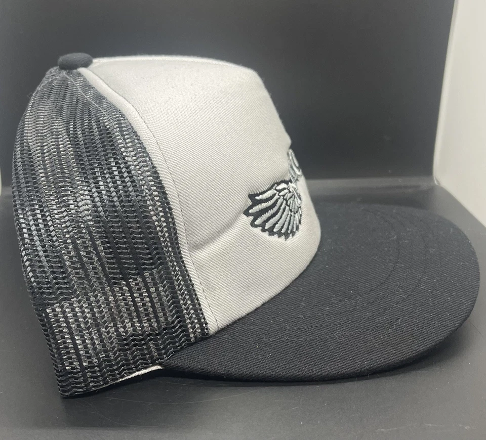 Boné Nixon ajustável Snapback freebird skate caminhoneiro cinza carvão novo em folha - Imagem 4 de 4