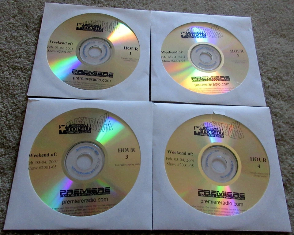 AMERICAN TOP 40 FLASHBACK Casey Kasem 4 CDs February 2 1980 02-02-80 Prince Rare Foto 2 de 4
