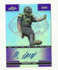 2016 MARSHALL LONG LEAF ALL AMERICAN US ARMY METAL PURPLE REF AUTO #6/25  NICE