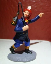Lemax Christmas Village Fireman Pompier and Lantern Station 3 Figurine 2000